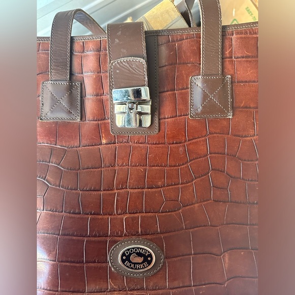 Vintage Dooney & Bourke brown tote bag - Picture 3 of 8